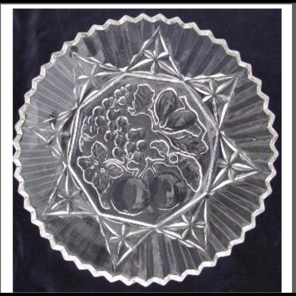VINTAGE FEDERAL PIONEER FRUIT INTAGLIO SERVINGTRAY - Picture 2 of 4